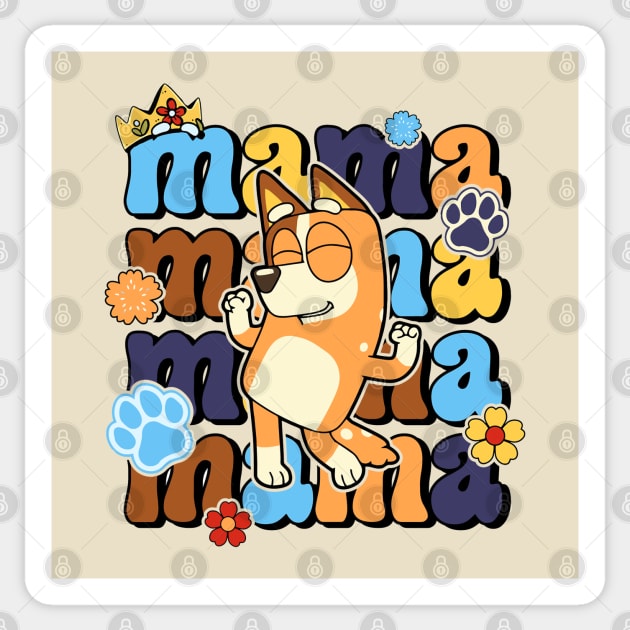 Bluey Mum Mom Mamma Sticker by flataffex